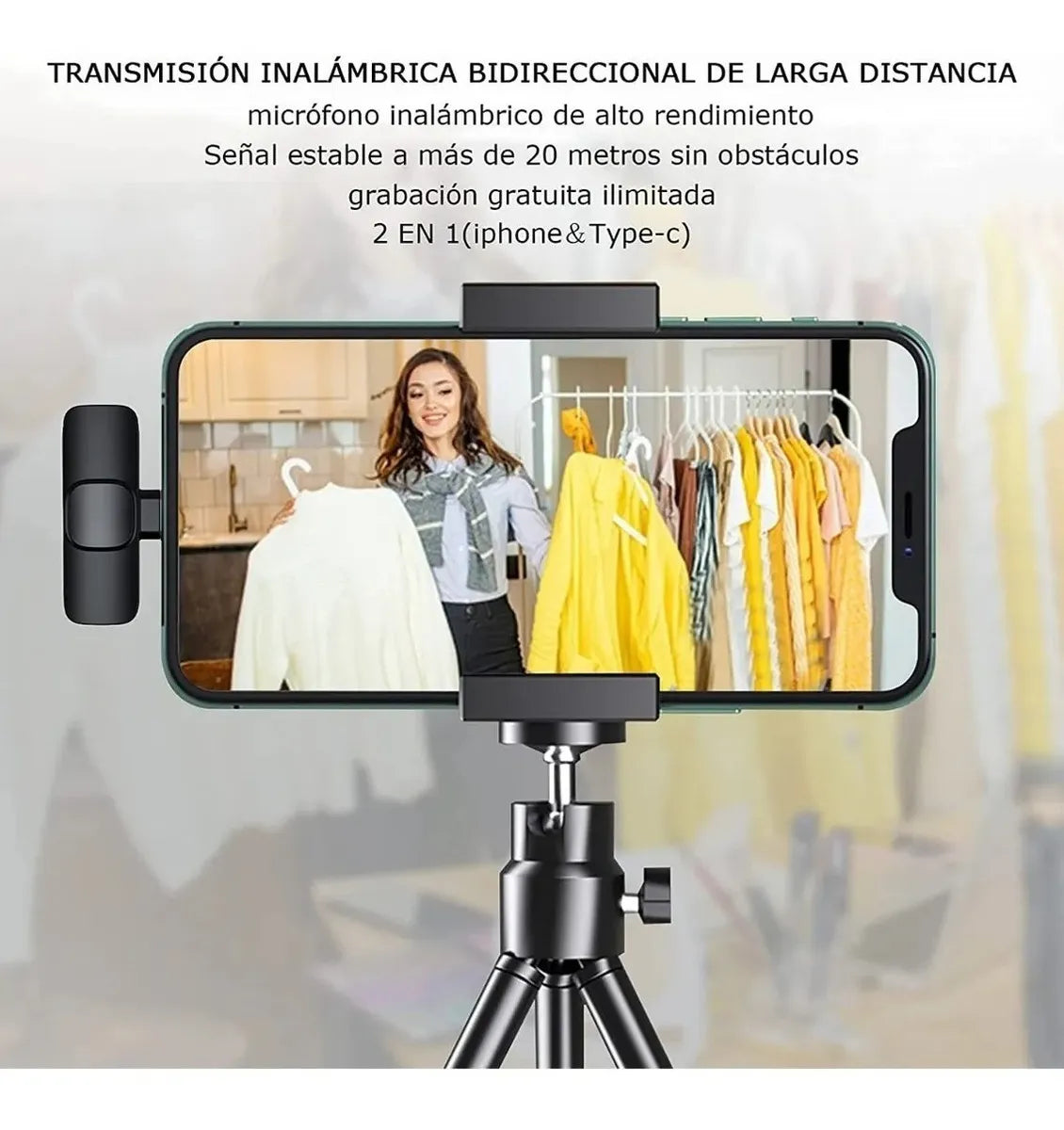 Micrófono Inalámbrico Bluetooth